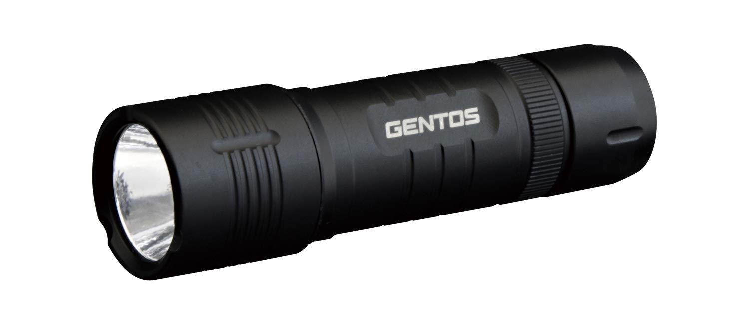 

GENTOS DM-143B LED Flashlight [140 Lumens / 8 Hours of Operation / Dustproof / Water-Resistant] Uses 3 AAA Batteries, ANSI Compliant