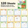 10 Book Set, Children'S Coloring Book To Enhance Cognitive Thinking, Including 10 Cartoon Themes For Boys And Girls
