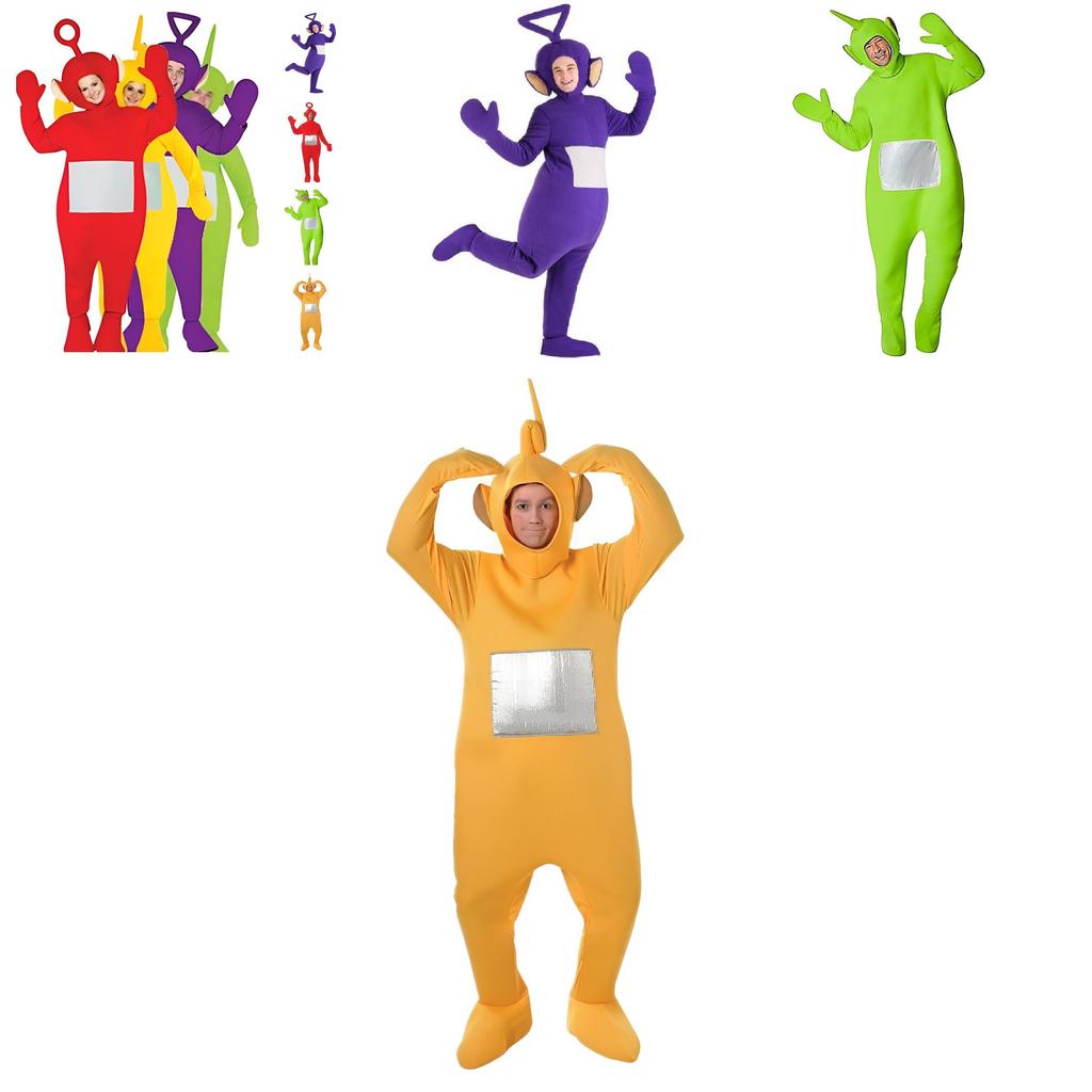 Fun Teletubbies Costume Polyester Bodysuit With Headpiece!