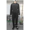 Women's sets Plus Size Solid Color Long Sleeve Crew Tie Pockets Rhinestone Sweatshirt Pants Set of 2
