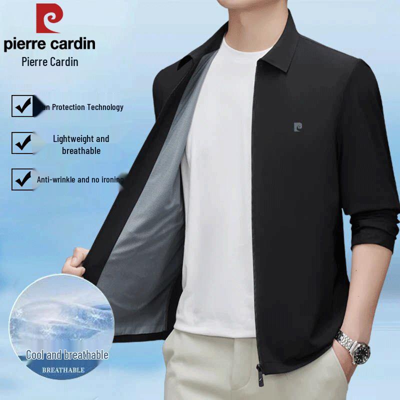 Pierre Cardin Leichte atmungsaktive Sonnenschutzjacke für Herren