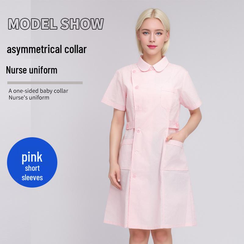 Short Sleeve Nurse & Doctor White Coat Uniform