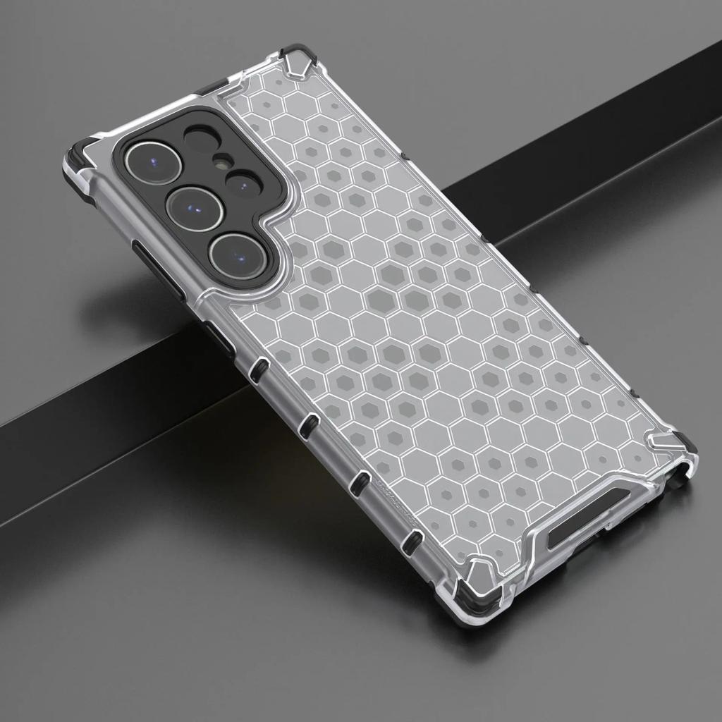 2 In1 Full Protection Shockproof Phone Case For Samsung Galaxy S24 S23 S22 S21 Ultra S24Plus S23FE Translucent Hard Armor Cover