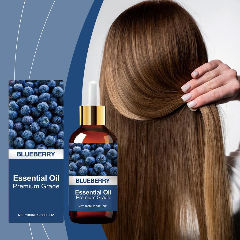 Blueberry Soothing Oil, All-in-one Oil, Nourishes Face, Body, Hair, Nails, For Diffusers And Aromatherapy,100ML