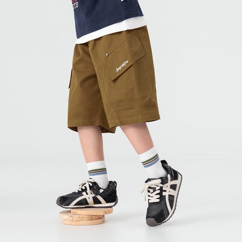Boy's Summer Casual Wide-Leg Cargo Shorts
