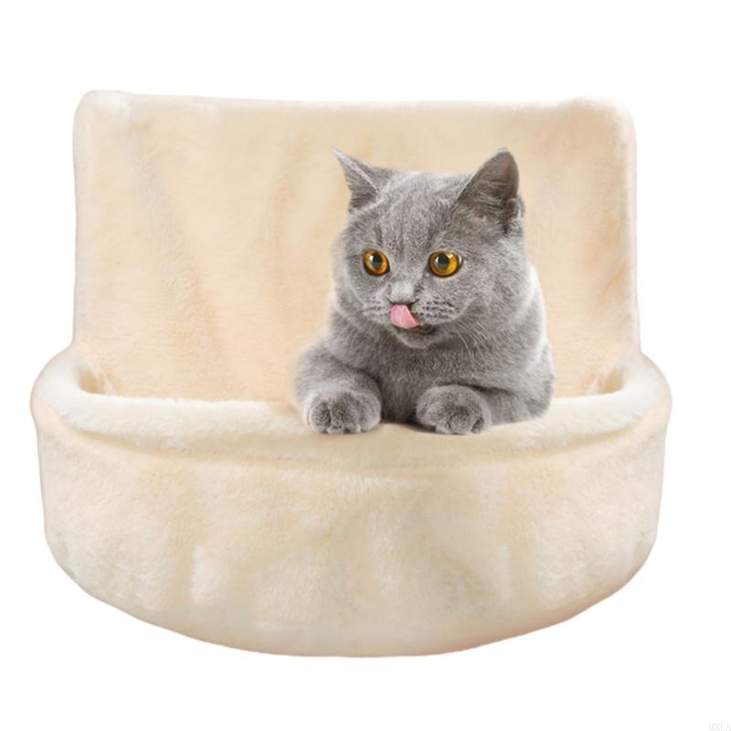 MXLA Cats Heaters Bed Soft Plush Hammock Bed Detachable Large Cats Sleep Bed Resting Nest for Various Size Cats Indoor Cats Bed