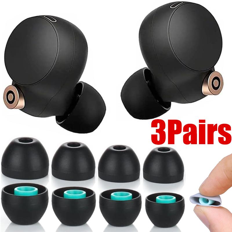6Pcs Silicone Ear Tips for Sony WF-1000XM5 1000XM4 1000XM3 Earbuds MDR XBA Oneplus Buds Z Tips Headphones Earplugs Ear Cover