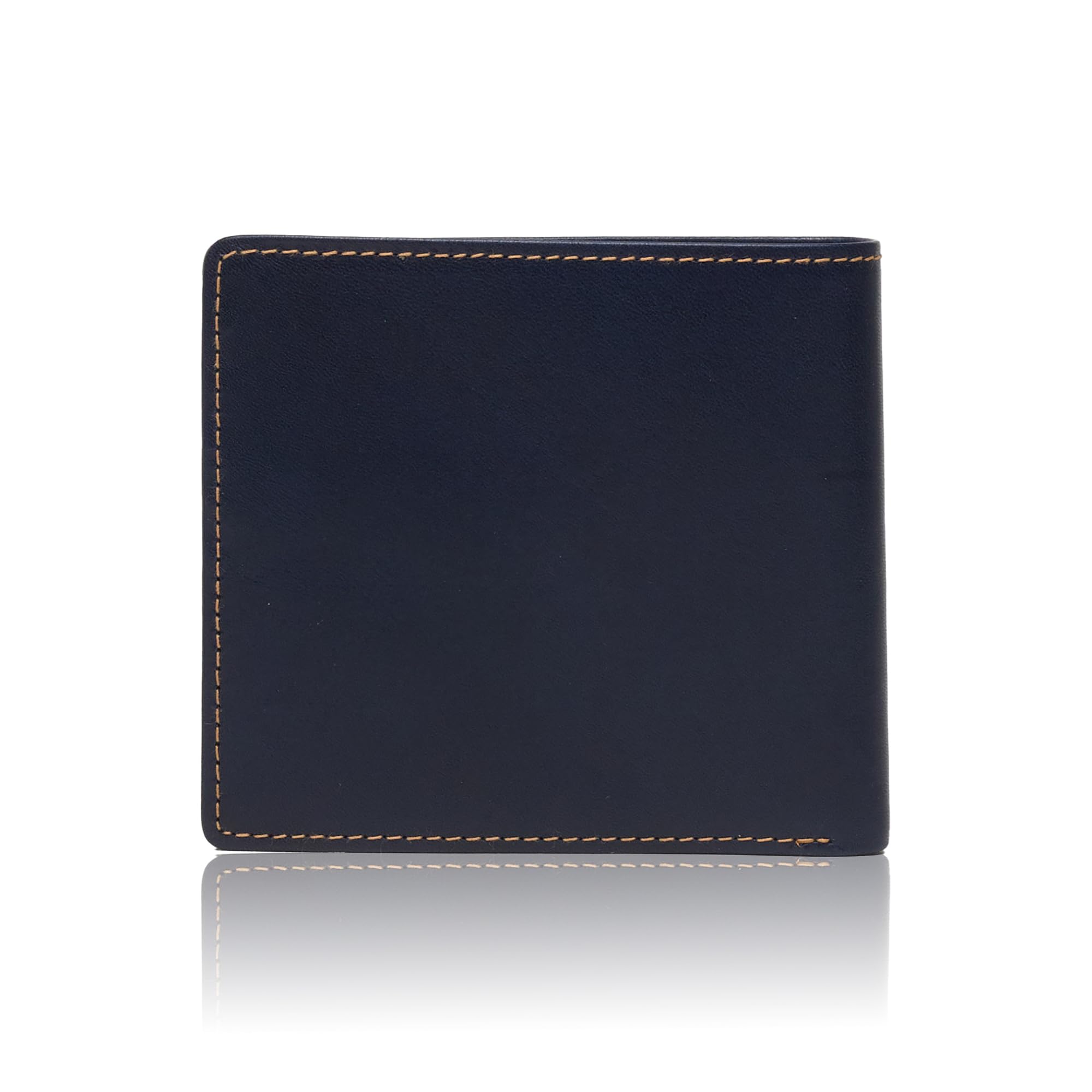 

House Bifold Wallet ES2377 [White Cox] Men s NAVY/NATURE [Item]