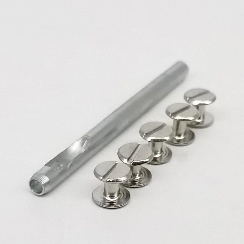 Carbon Steel Buckle Screw Nails for Leather Belt DIY Rivets