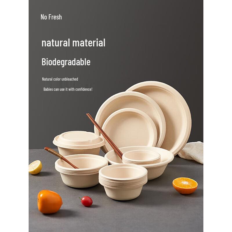 Disposable Sugarcane Pulp Paper Bowls