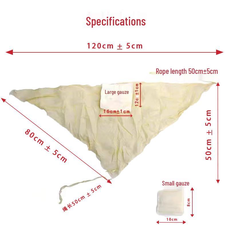 Compressed Type 82 Triangular Bandage for First Aid, Training, and Outdoor Survival Kits