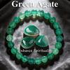 Moss Agate Bracelet 6 8 10mm Natural Stone Beaded Reiki Healing Vitality Charm Handmade Crystal New Jewelry Gift for Women Men