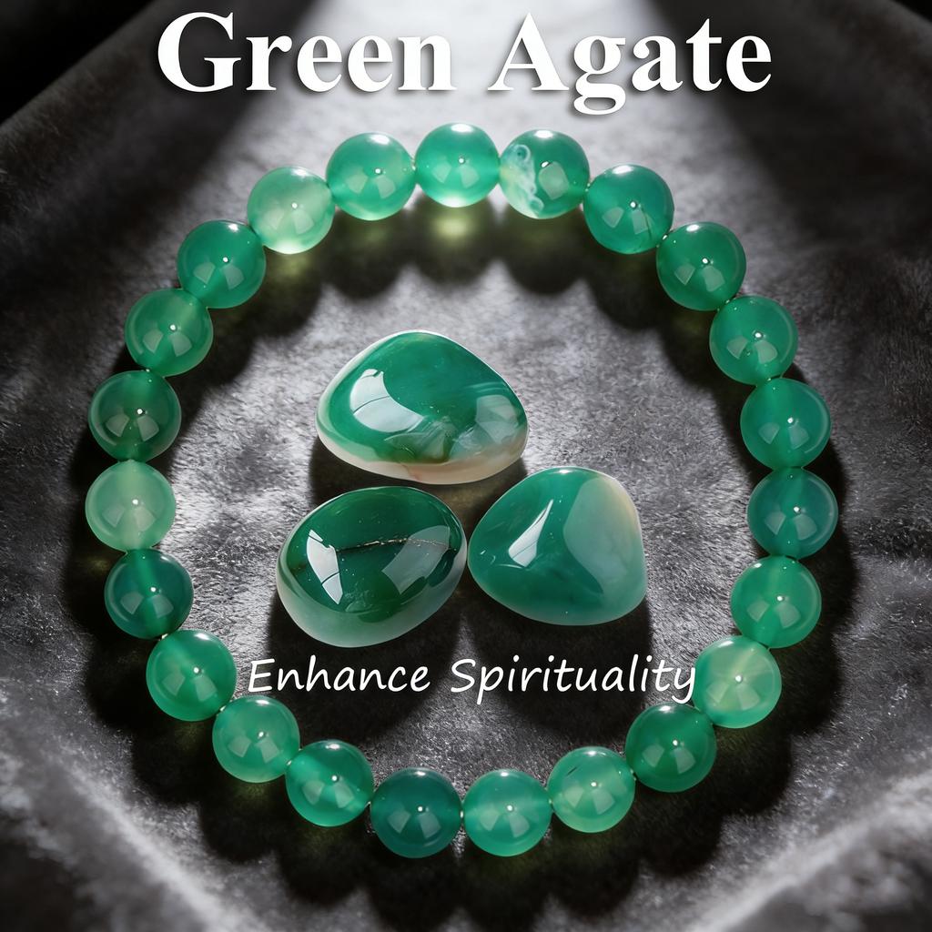 Moss Agate Bracelet 6 8 10mm Natural Stone Beaded Reiki Healing Vitality Charm Handmade Crystal New Jewelry Gift for Women Men