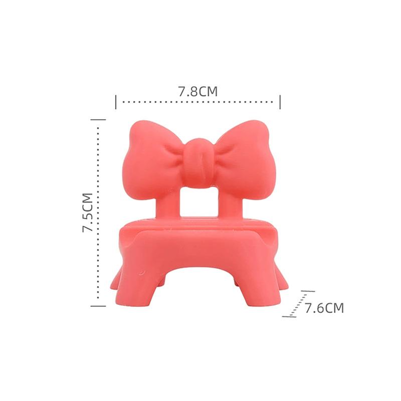 1Pc Dopamine Color Creative Stool Phone Stand, Desktop Office Desk Fun Decor, Tablet Support Holder, Photo Frame Stand