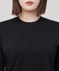 MUSINSA STANDARD WOMAN Women'S Crew Neck Crop Long Sleeve T-Shirt [Black]