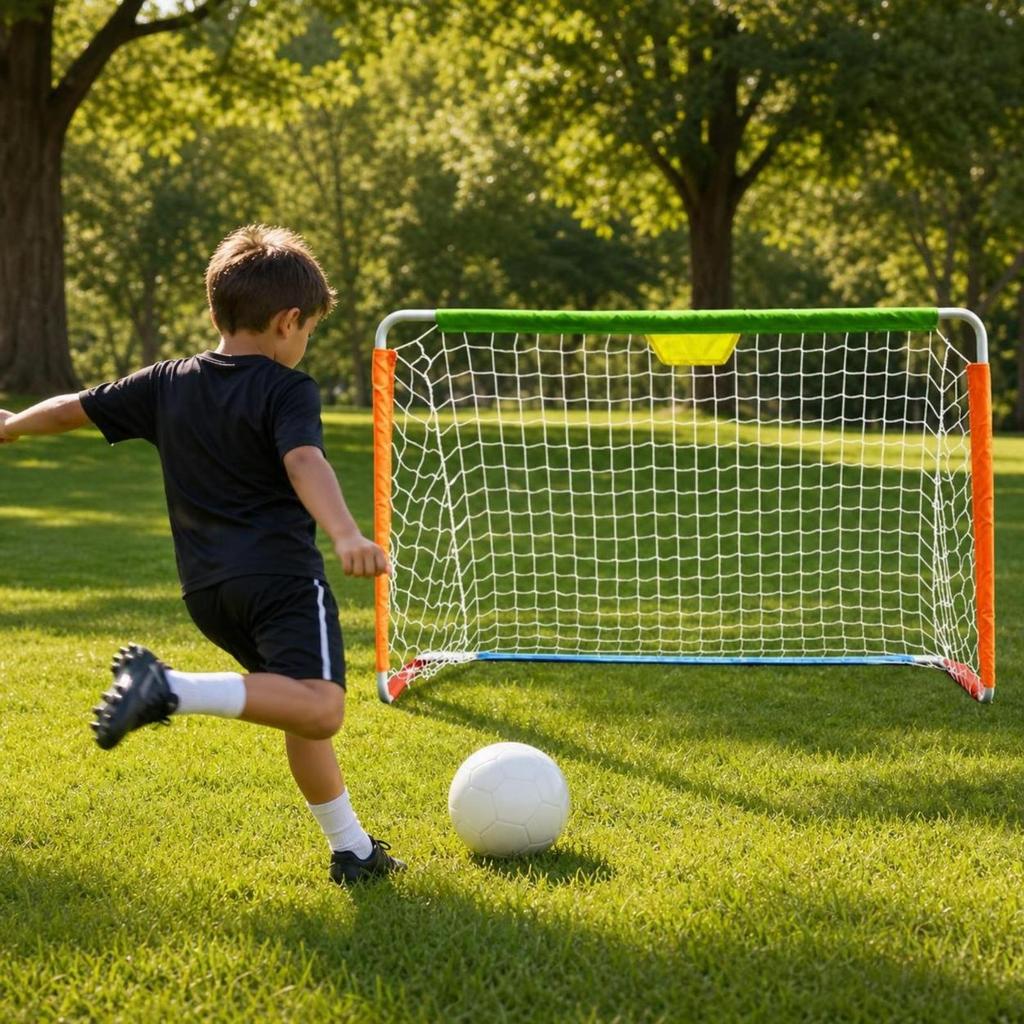 Freestyle Soccer Goal Portable Football Nets Easy-Setup for Families
