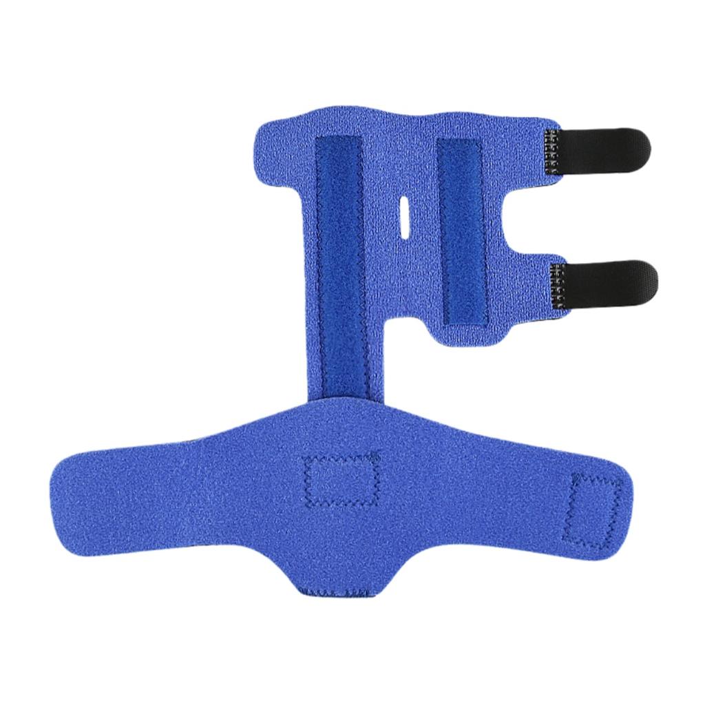 1 Stück Verstellbarer Doppelfinger-Fixiergurt mit Aluminiumplatte Fingerorthese Fingerstütze Schnappfinger-Schiene Handgelenkschutz