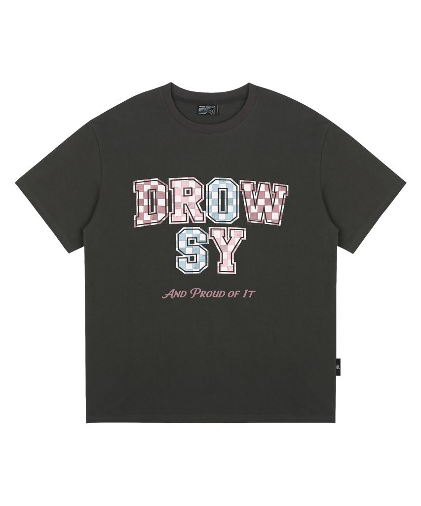 Deulousi Dw Pastel Check Short Sleeve T-Shirt 4 Colors (Type A)
