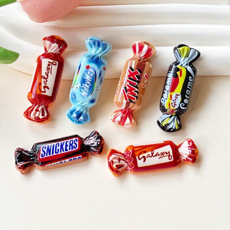 Resin Candy Food Simulation: DIY Jewelry, Phone Case, Crocs Patches, Hair Clips & Accessories.
