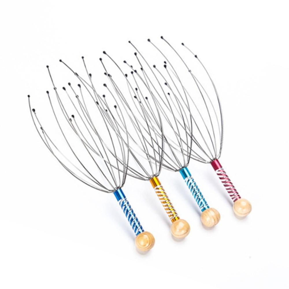Stainless Steel Wire Head Massager Muscle Tension Relief Octopus Shaped Scalp Massager Scratch Tool Gua Sha Massager