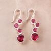 Pink Rubellite Gemstone Earrings  925 Stamped Silver Handmade Beautiful Jewelry EE-161-12