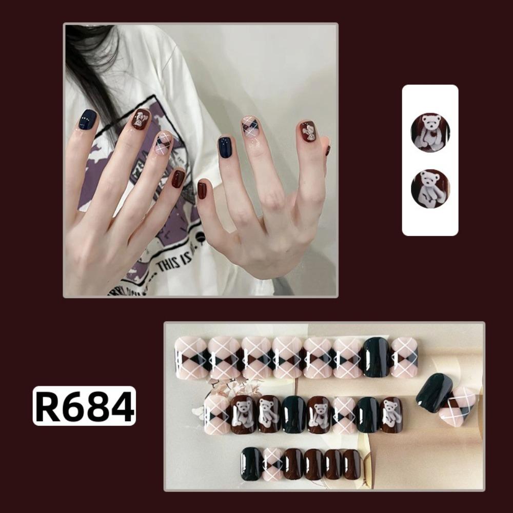 Frühling und Sommer Wind Tragen Nagel Reiner Wunsch Nagelpflaster Aufhellend Abnehmbares Nagelstück Langes und kurzes Nagelstück Fertigprodukt