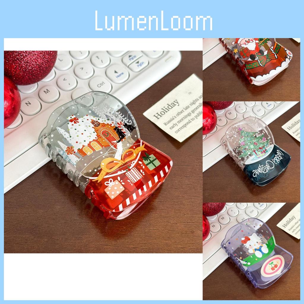 And Colorful Cute Acrylic Hair Claw Clips With Christmas Characters For Fashion Seasonal