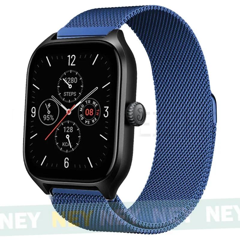 Milanese Loop For Amazfit GTS/GTR-4-3-2-2e-Mini-Pro/stratos 3 Metal Bracelet 20mm 22mm Watch Band for Amazfit bip-U-S-lite Strap