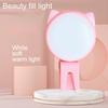 Fill Light Cat Ear Design Universal Portable Mobile Phone LED Clip Selfie Ring