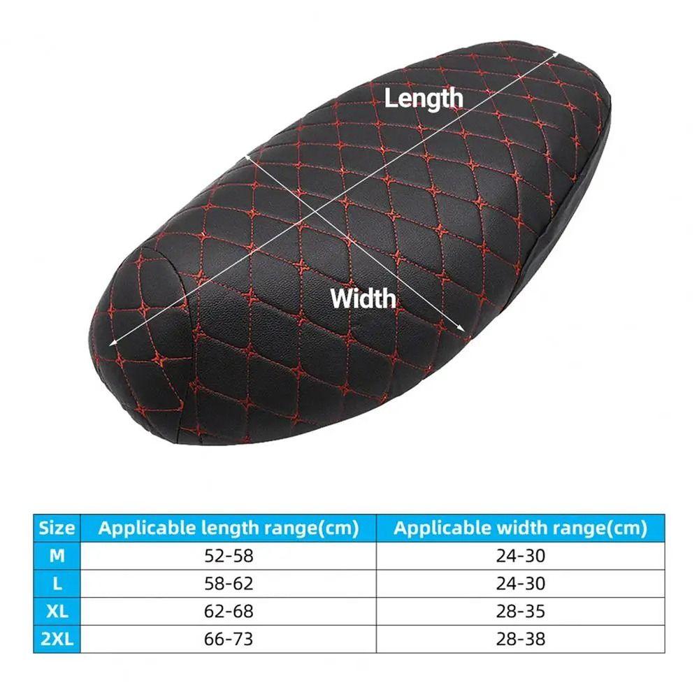 1Pcs Faux Leather Seat Cushion Cover High Toughness Comfortable Seat Pad Cover Dustproof Waterproof Easy Clean Motor Accessory