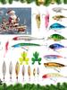 Christmas Countdown Fishing Lure Calendar 24 Grids Fishing Lure Calendar Christmas Countdown 24 Days Countdown Seasonal Decor