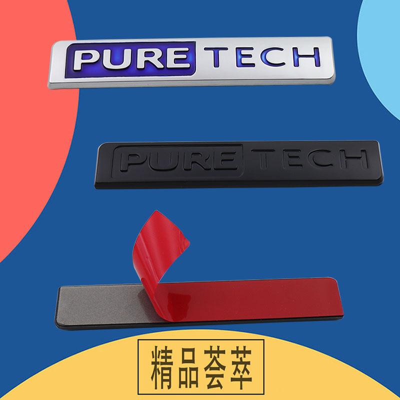 3D Premium Puretech Pure Tech Auto Kotflügel Hinten Aufkleber Emblem Badge