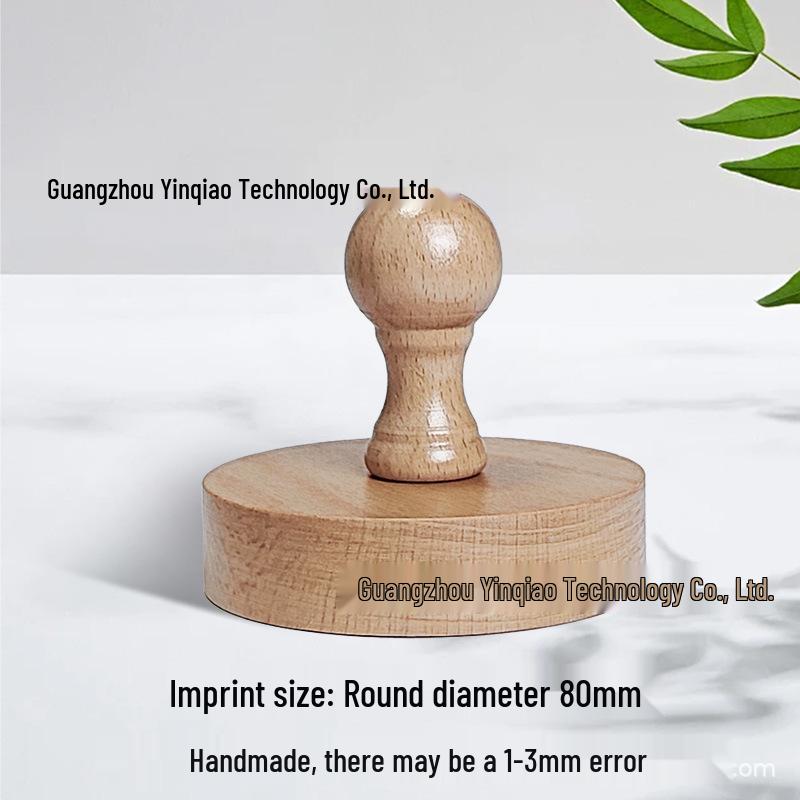 Custom DIY Wooden Rubber Stamp for Engraving and Journal Design