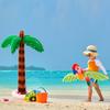 Hawaiian Coconut Palm Tree Balloon Inflatale Tropical Bird Ball Flamingo Summer Beach Birthday Party Decor Supplies Luau Wedding