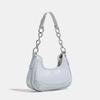 Charming Silver Magnetic Denim Shoulder Bag - 2024 Hot Girl Style