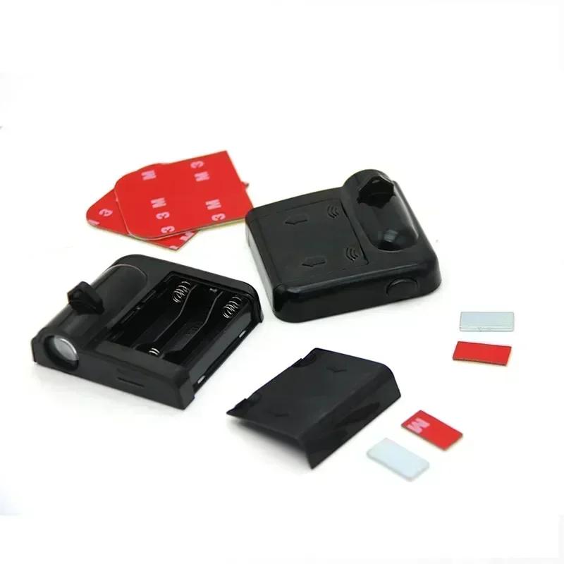 2PCS Welcome Door Light Car Projector Lamp LED Courtesy Wireless Decoration Compatible For KIA Sportage Car Accessories