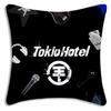 Hot Rock Band Tokios Hotels Pillow Covers Cartoon Sofa Decorative Home Double-Sided Printing Short Plush Cute Cushion Cover