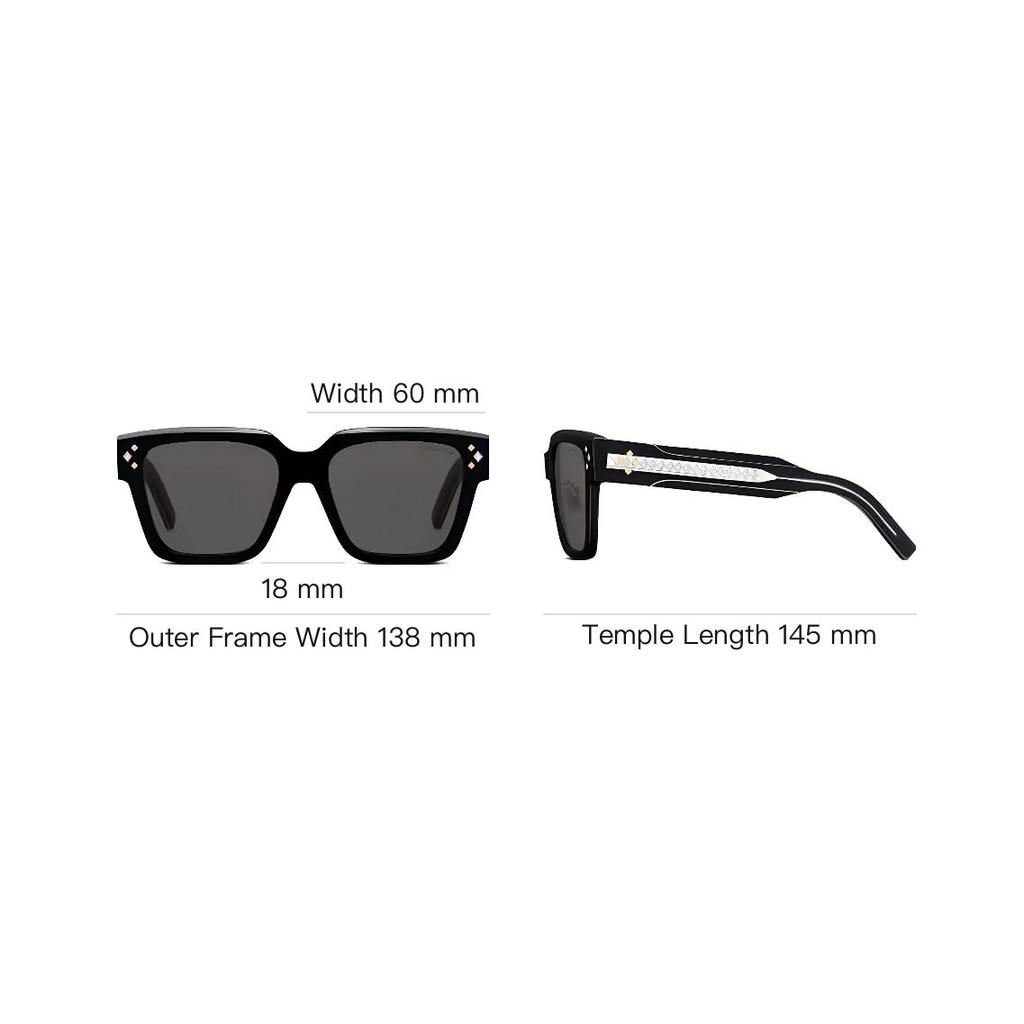 Dior Trendy Elegant Vintage Square Sunglasses Men sunglasses CDDIAMOND-S3F10A0