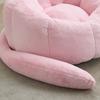 Cat-Shaped Sofa with Long Tail Adult Beanbag without Installation Suitable for Living Room, Bedroom etc. Relax and Enjoy Life, Pink