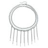 Jewelry Imitation Pearl Fringed Sweater Chain Design Sense Double-Layer Retro Necklace Women'S Simple Necklace