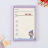 Sticky Notes Sticky Notes Bjørnemønster Søt frukt Enkle skrivesaker Gaver til studenter