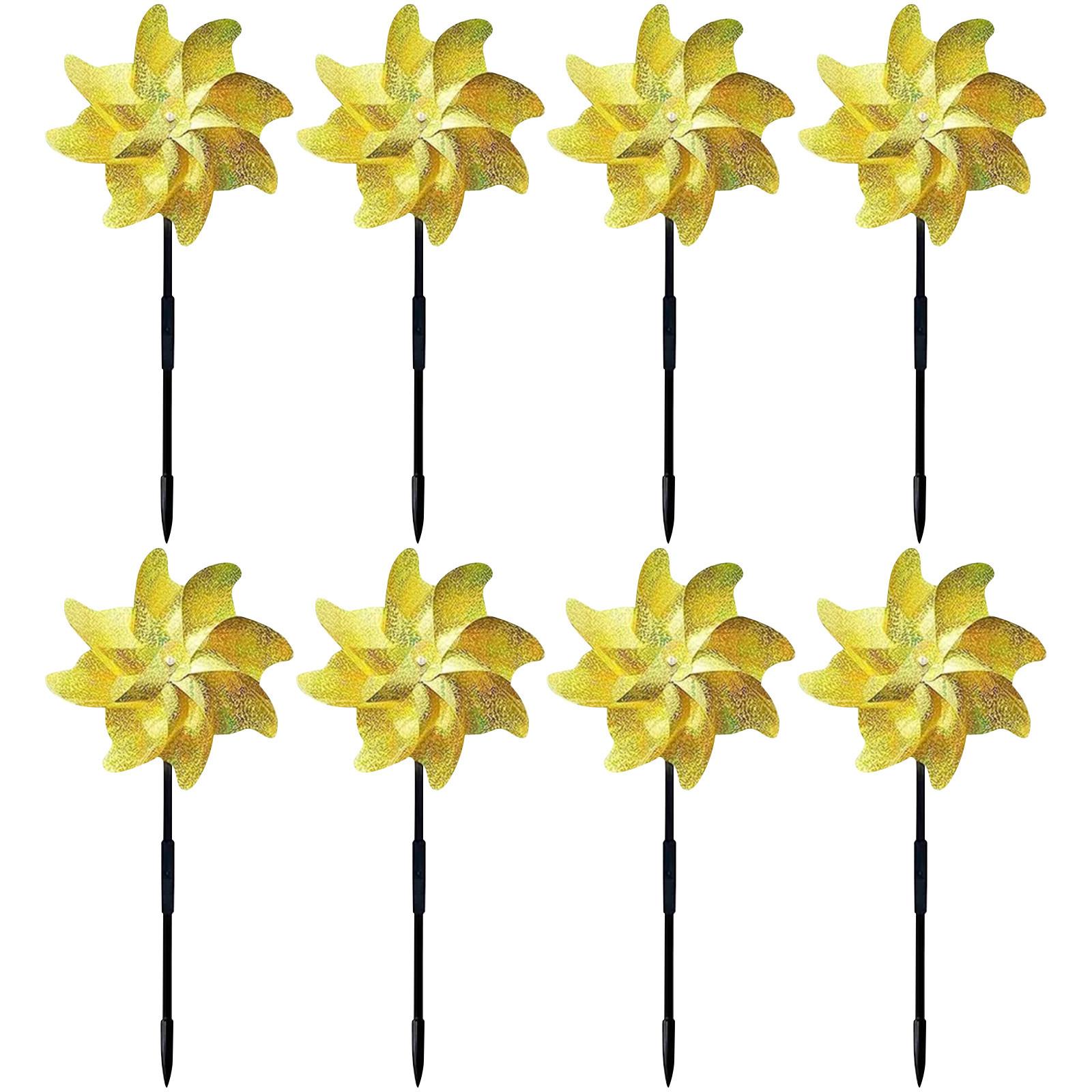 

Ветряная мельница, управляющая птицами, ветер на большую ветряную мельницу, утолщенную фруктовую ферму можно использовать как игрушечную ветряную мельницу One Size золотой