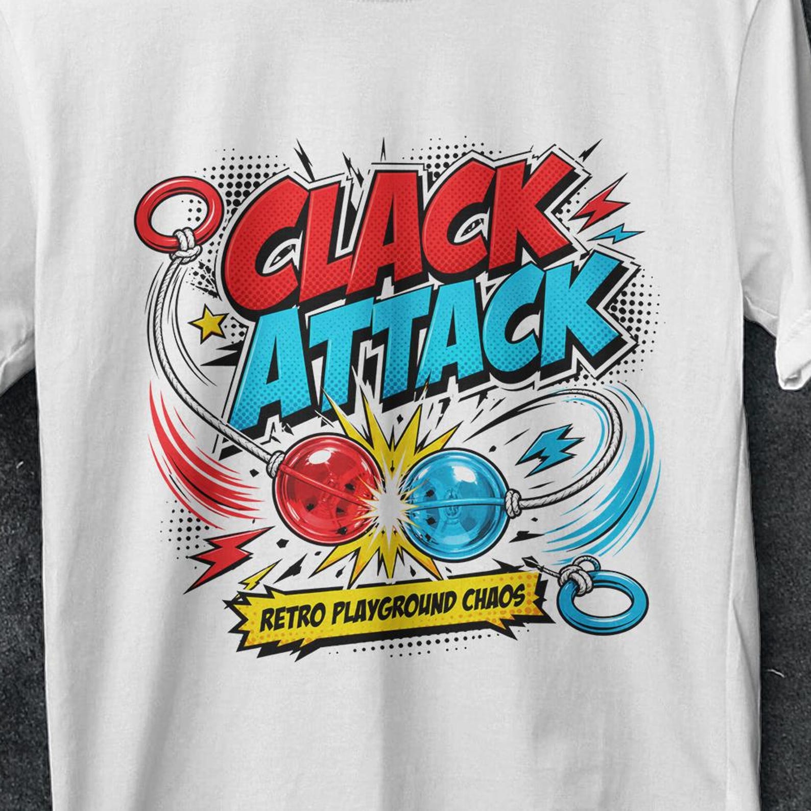 Clackers Shirt, Gen X T Shirt, Vintage Toy Shirt, 70s Nostalgia Toys, funny retro shirt, Vintage Clackers Tee, Old School Toy, clackers gift S