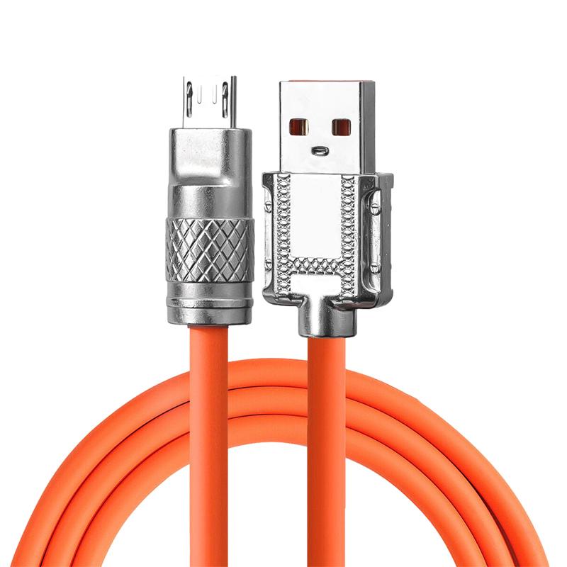 

Gold Luxury Metal Data Cable Type C Micro USB Super Fast Charging Cord for Xiaomi Samsung Oppo Vivo Mobile Phone Quick Charge 1m