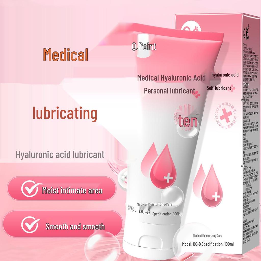 Medical Grade Water-Soluble Hyaluronic Acid Lubricant for Intimacy - No-Wash Liquid for Couples