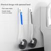 38cm Toilet Brush With Suspension Design Hemisphere Head Extended Handle Suspension Toilet Brush Bathroom Cleaning Tool