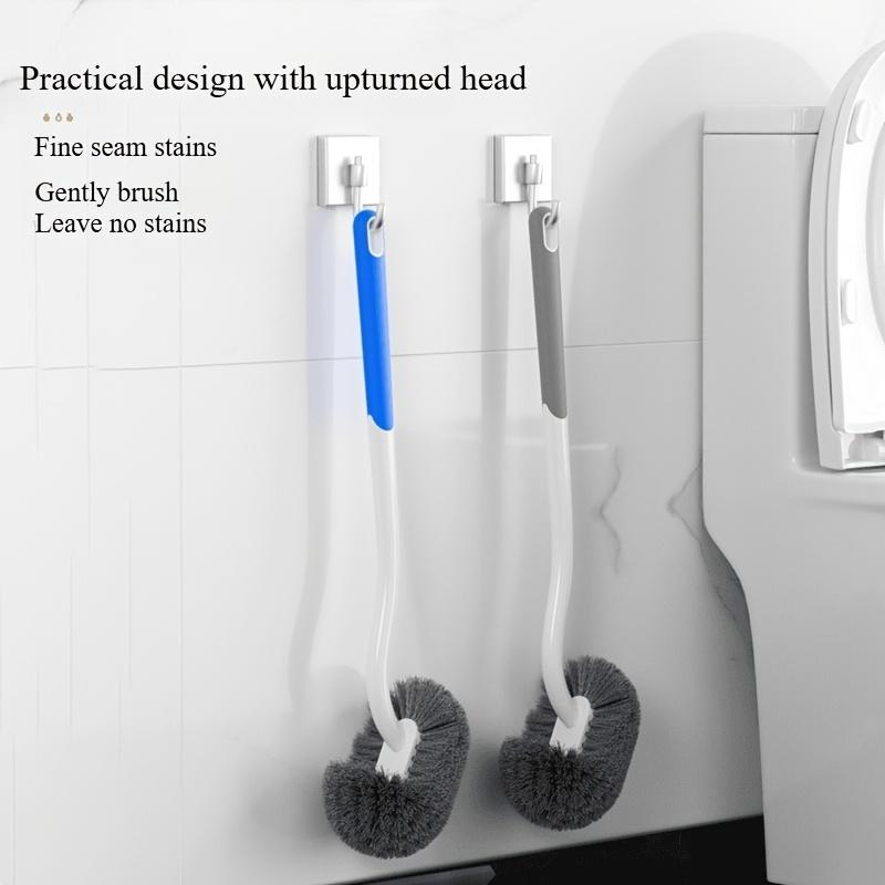 38cm Toilet Brush With Suspension Design Hemisphere Head Extended Handle Suspension Toilet Brush Bathroom Cleaning Tool