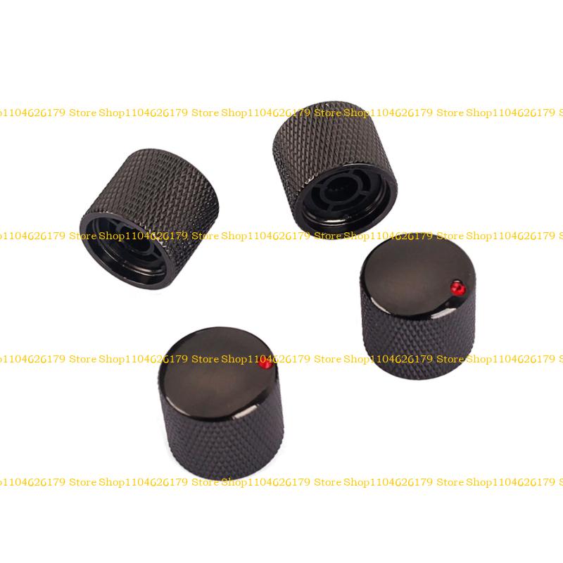 A1A2 4Pcs Guitar Dome Top Knobs Electric Guitar Bass Knobs Volumes Tone Control Knobs чёрный