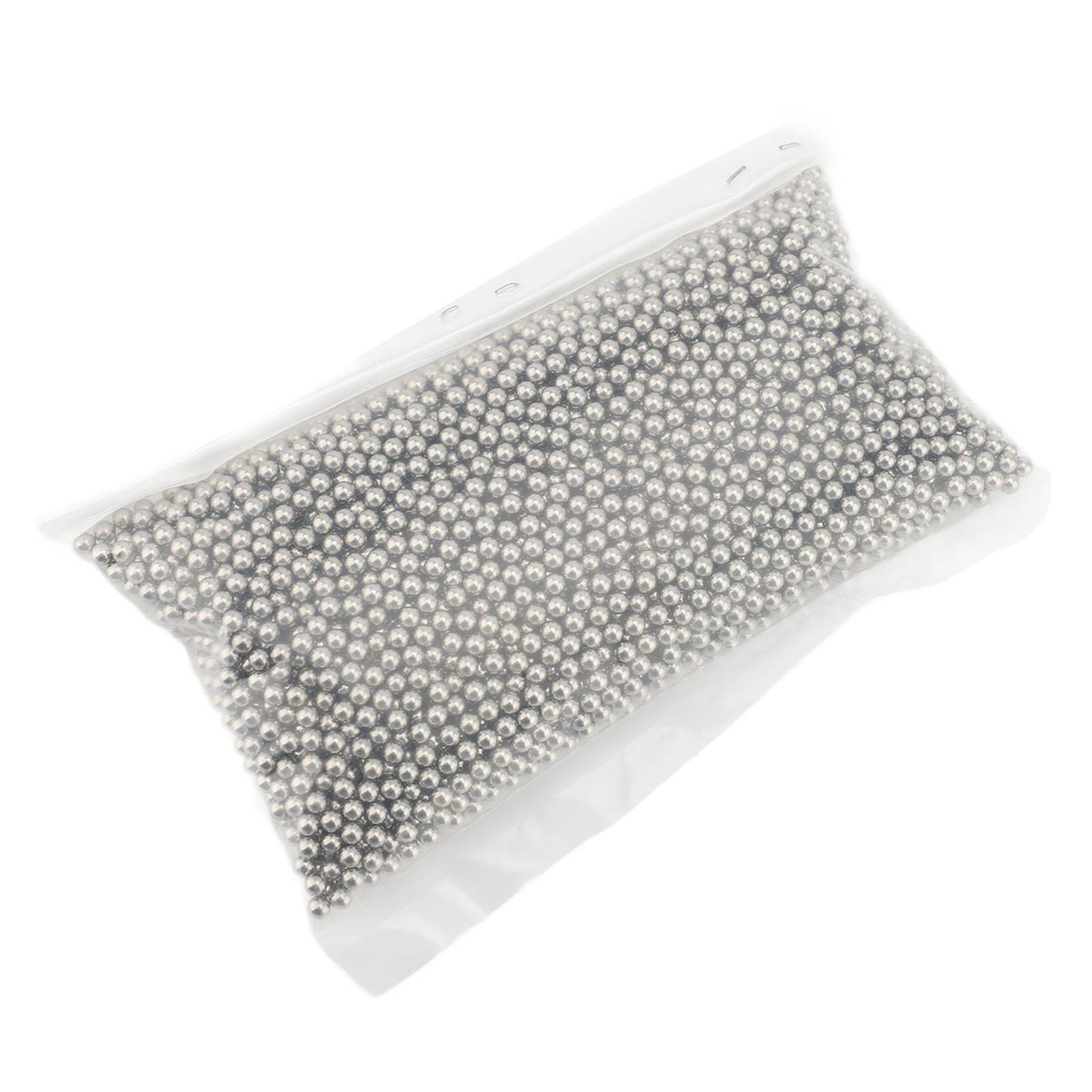 Polishing Beads Stainless Steel Multifunctional Round Jewelry Polishing Beads For Burr Removal 2mm / 0.08in Size