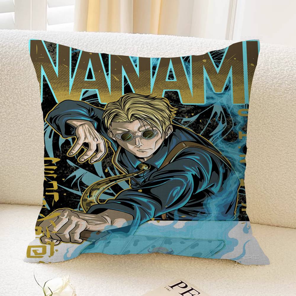 Federa Personalizzata per Cuscino Nanami Kento Anime Copricuscino Camera da Letto Festa Bambini Decorazione Federa Regalo di Compleanno per Bambini